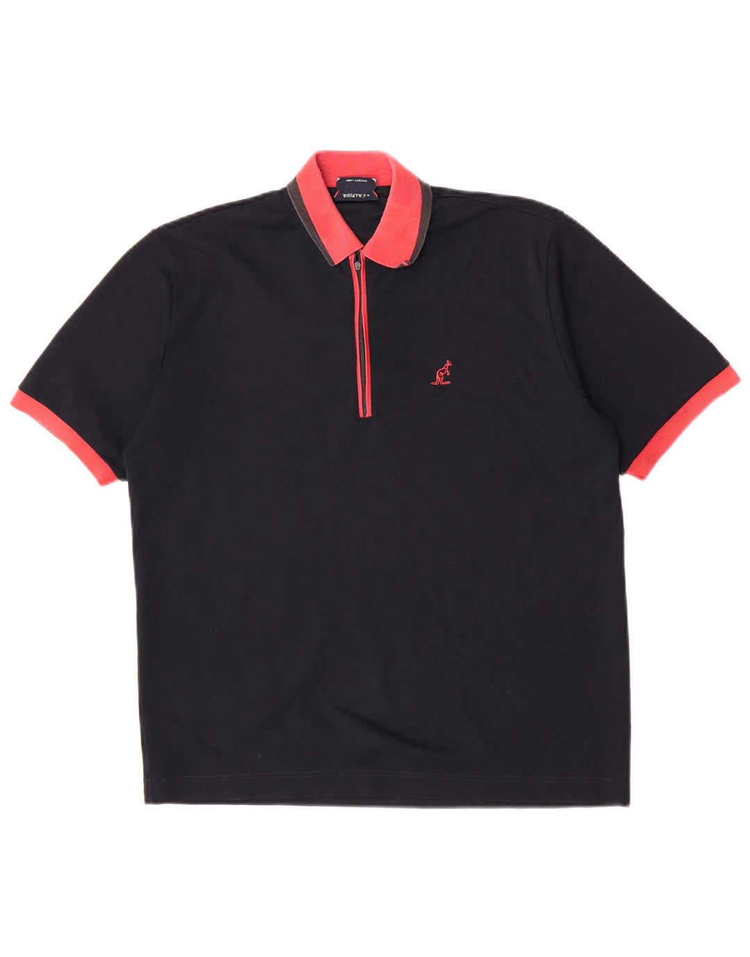 AUSTRALIAN L'ALPINA Herren Rugby-Poloshirt IT 50 Mittelschwarzes Polyester