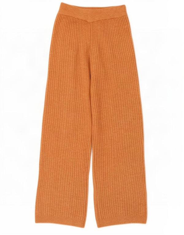 Zara Mädchen-Trainingshose mit lockerer Passform, gestrickt, 11–12 Jahre, orangefarbenes Polyester