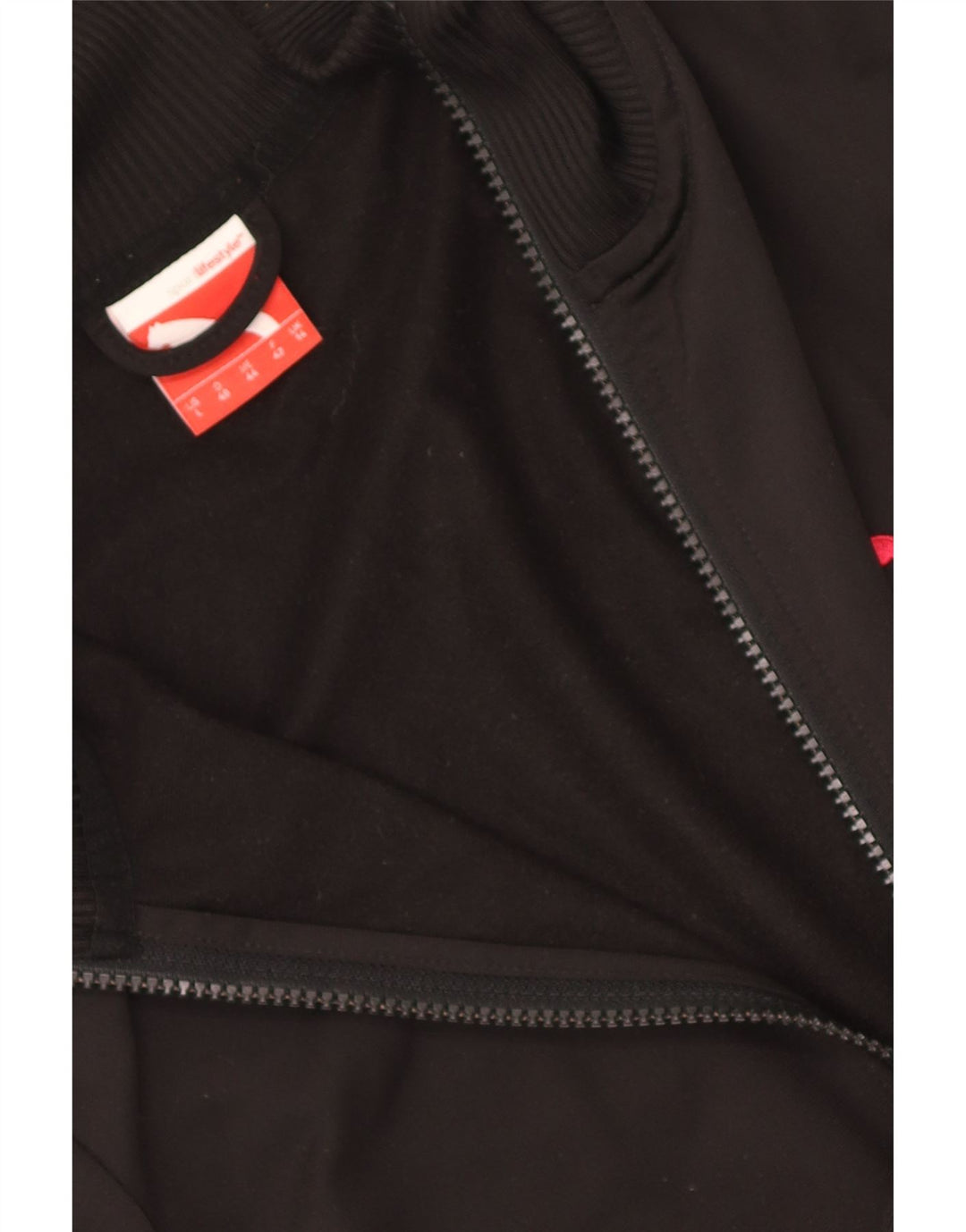 Puma Damen-Trainingsanzug-Top-Jacke, UK 14, groß, schwarzes Farbblock-Polyester