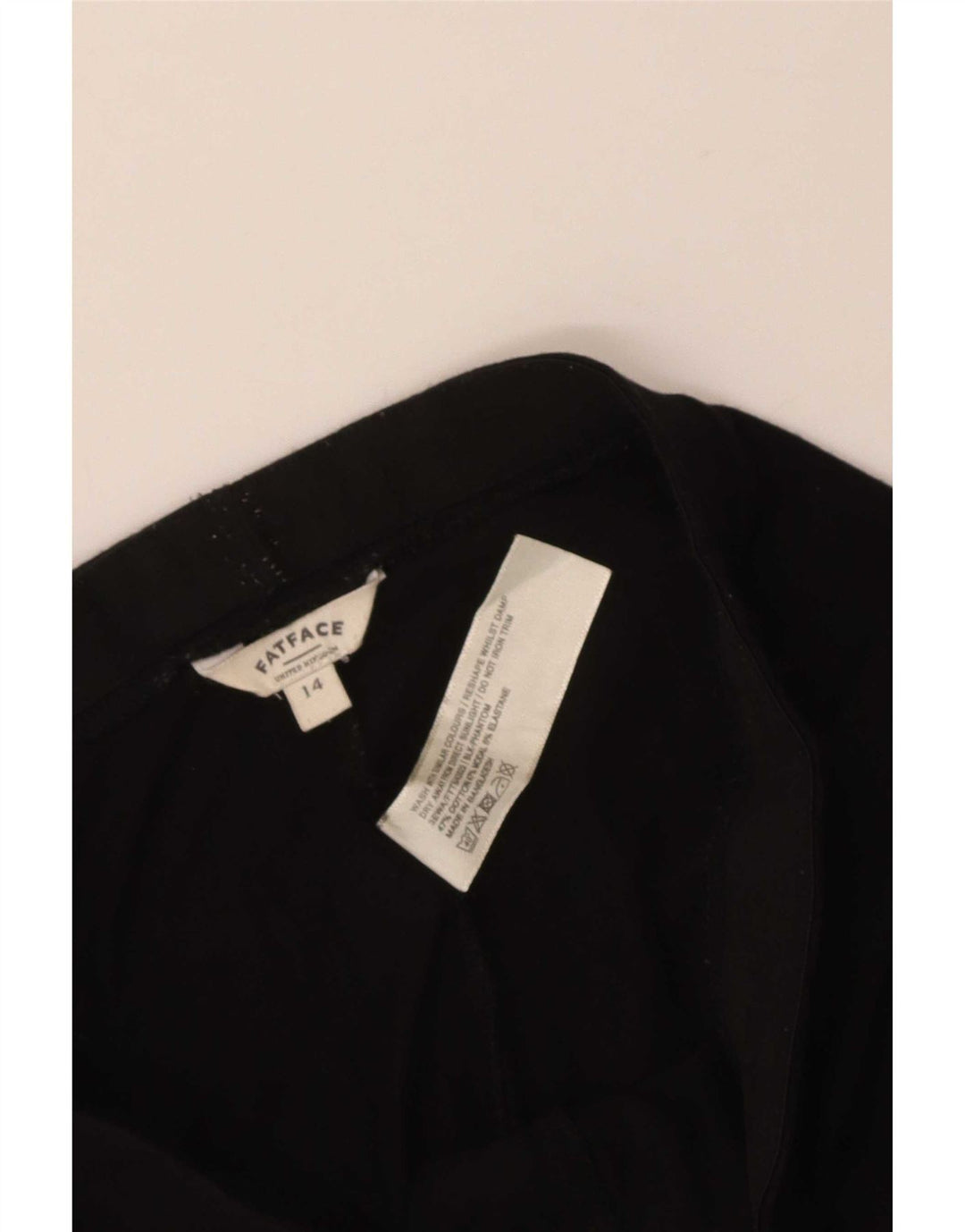 Fat Face Damen Leggings UK 14 Mittelschwarze Baumwolle