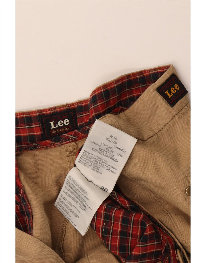 Lee Herren Chinoshorts W38 XL Beige Baumwolle