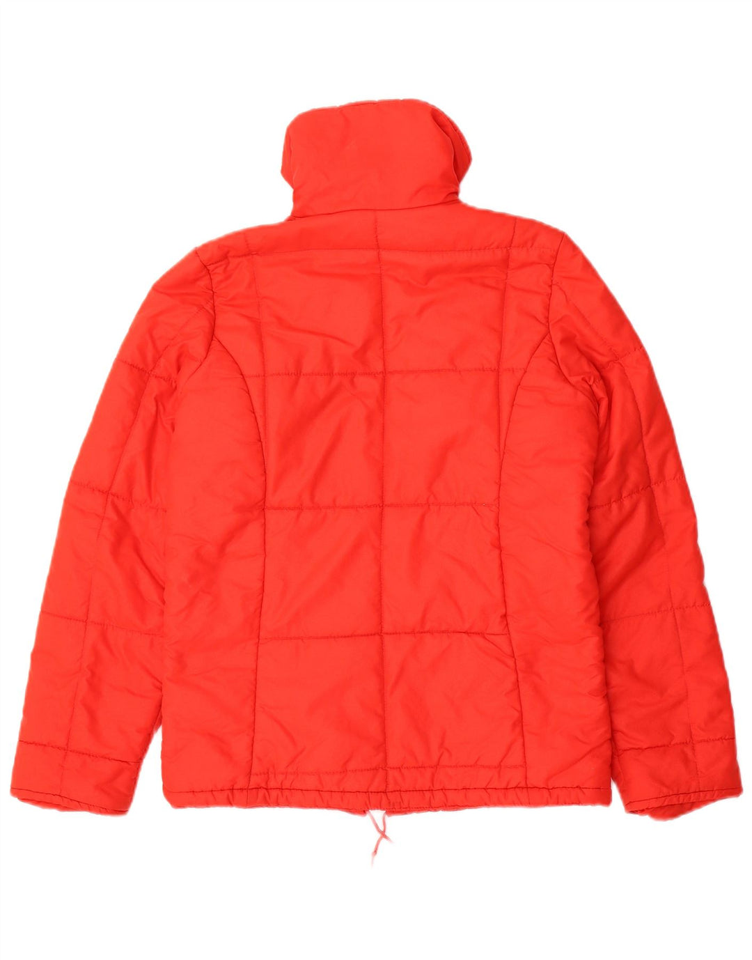 Wattierte Elite-Jacke für Mädchen, 13–14 Jahre, rotes Colourblock-Polyamid