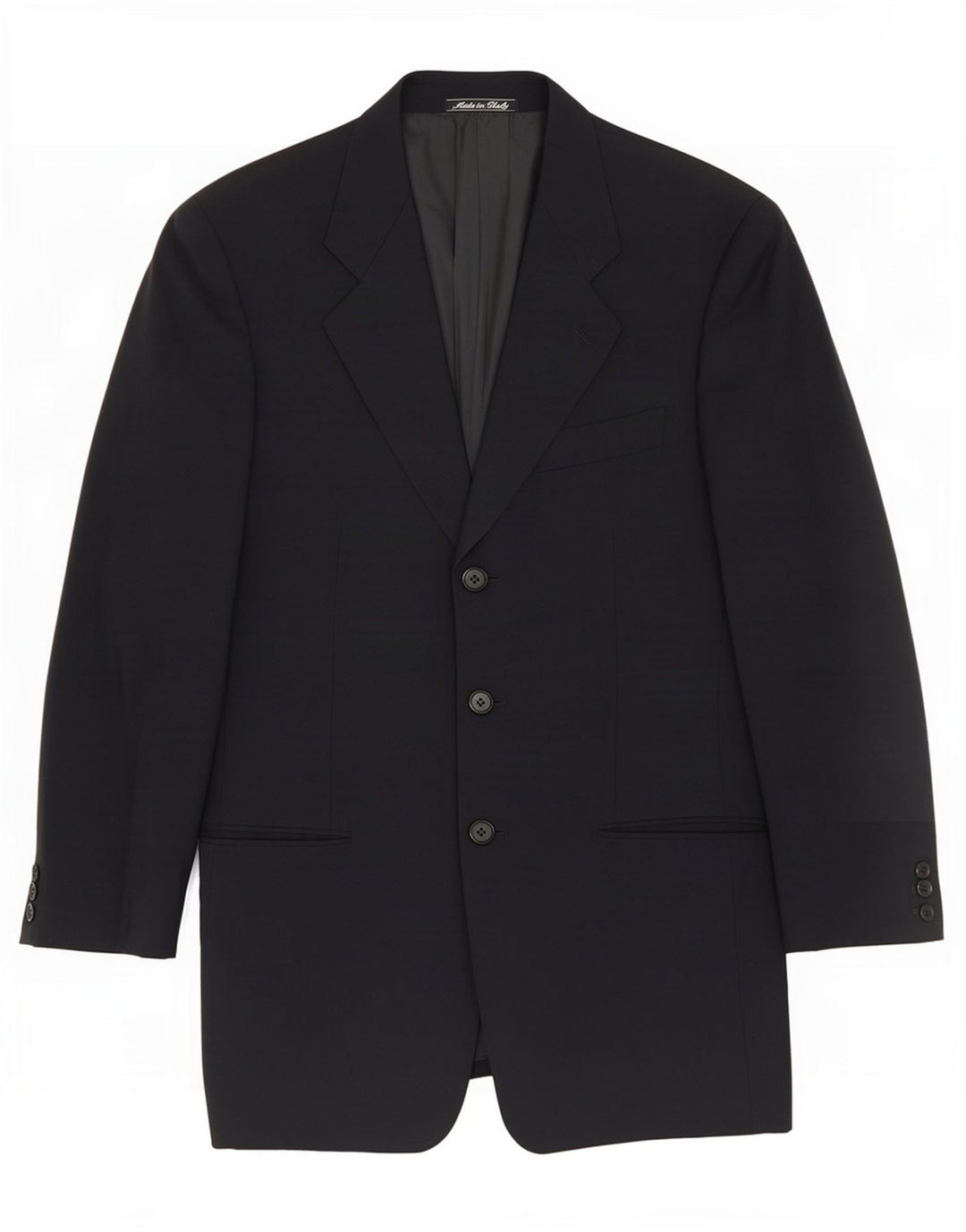 Giorgio Armani Herren 3-Knopf-Blazerjacke IT 46 Small Marineblau