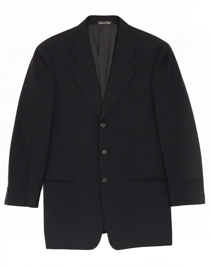 Giorgio Armani Herren 3-Knopf-Blazerjacke IT 46 Small Marineblau