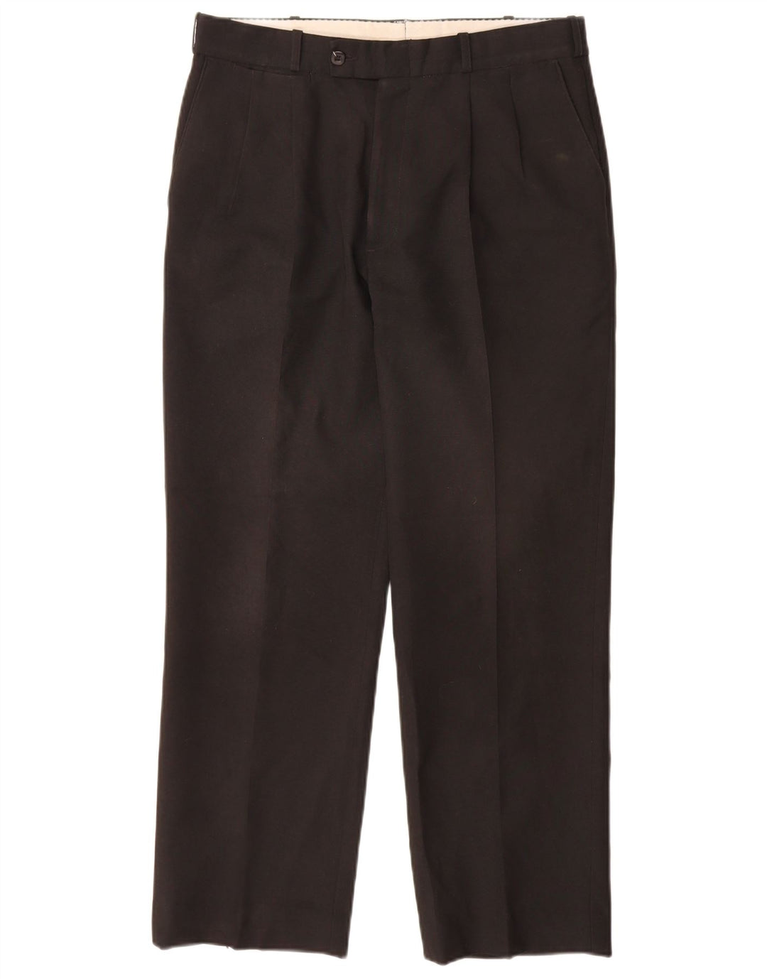 Farah Herren-Anzughose mit Pegged-Anzug, W34, L31, schwarzes Polyester