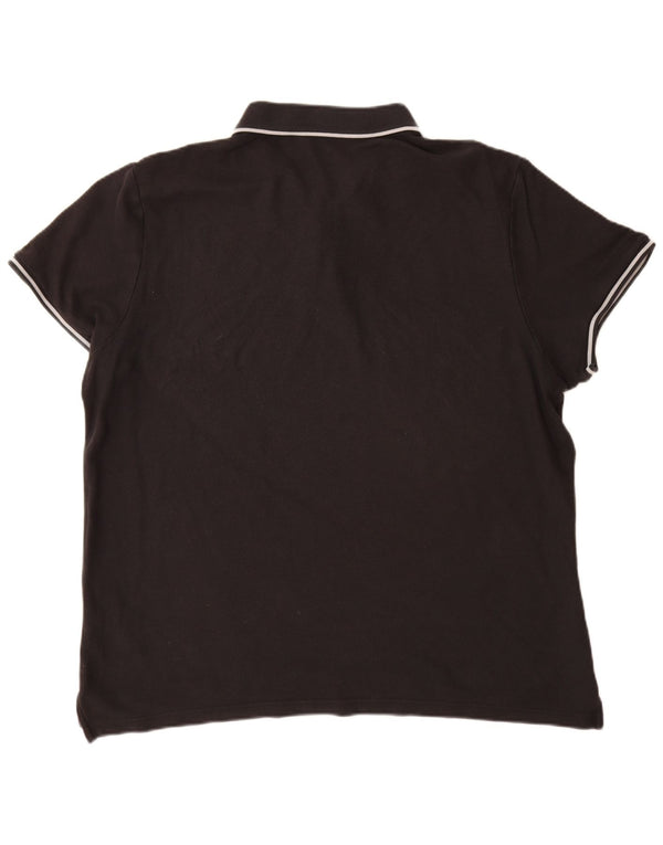 NIKE Herren Poloshirt 2XL Schwarz Baumwolle