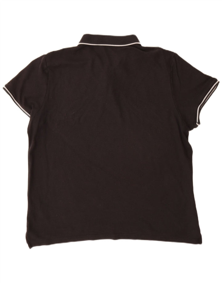 NIKE Herren Poloshirt 2XL Schwarz Baumwolle