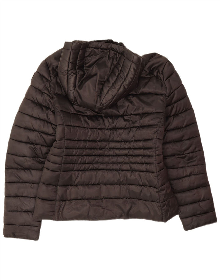 Invicta Damen-Jacke mit Kapuze, gepolstert, UK 16, Größe L, Schwarz, Polyamid