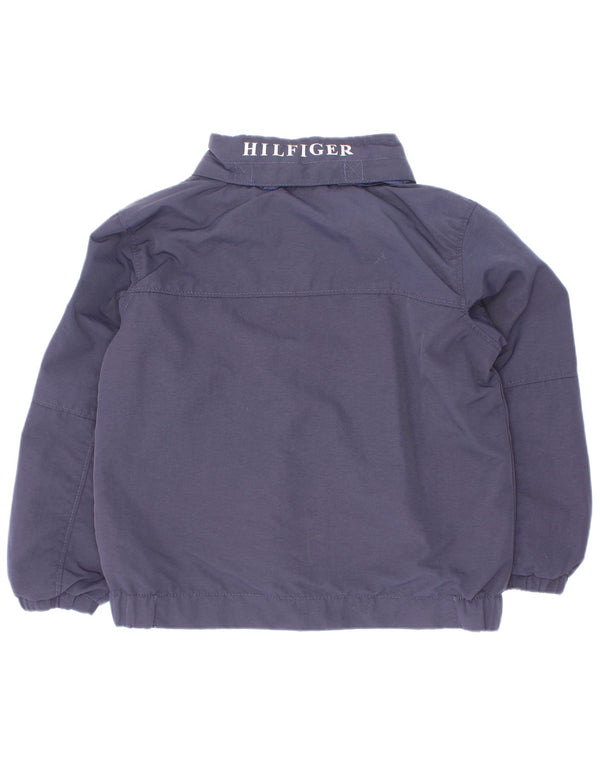 Tommy Hilfiger Jungen-Bomberjacke mit Grafik, 3–4 Jahre, marineblaues Polyester