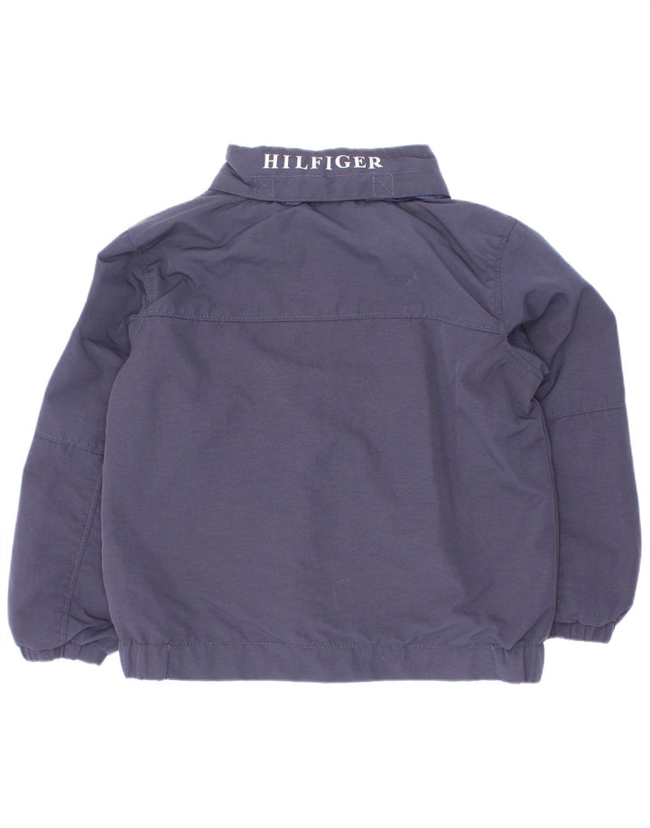Tommy Hilfiger Jungen-Bomberjacke mit Grafik, 3–4 Jahre, marineblaues Polyester
