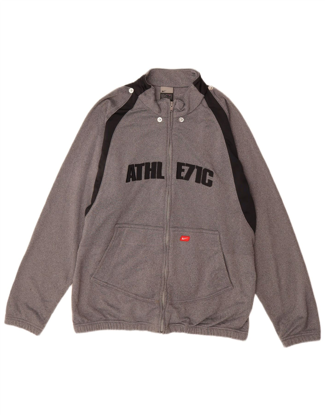 NIKE Jungen-Trainingsanzugoberteil mit Grafik, 13–14 Jahre, XL, Grau, Farbblock