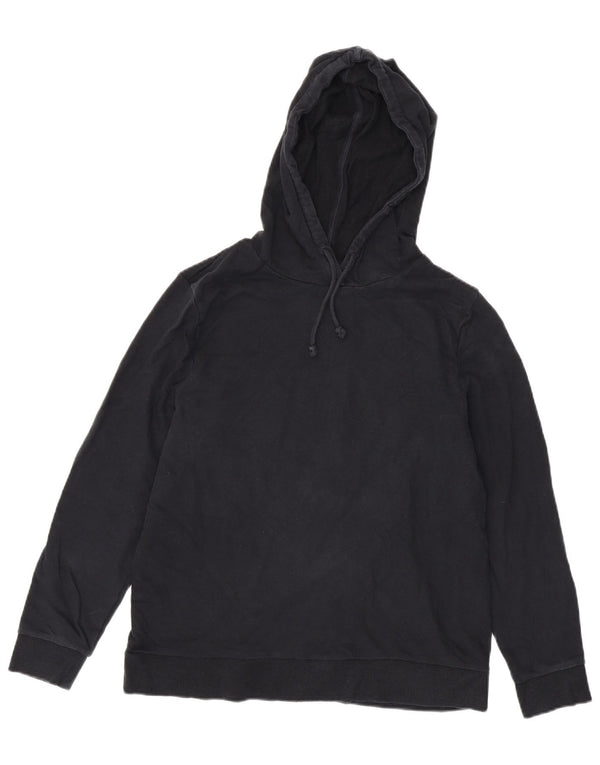 Marks & Spencer Damen Kapuzenpullover UK 14 Large Schwarz Baumwolle