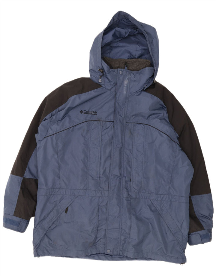 Columbia Herren Interchange Windjacke UK 42 XL Blauer Farbblock