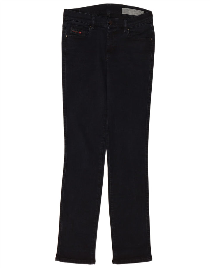 Diesel Damen Sandy Regular Slim Straight Jeans W28 L32 Marineblaue Baumwolle