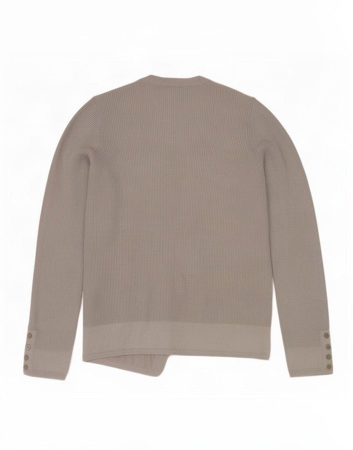 Marks & Spencer Damen Per Una Offener Cardigan Pullover UK 8 Small Grau