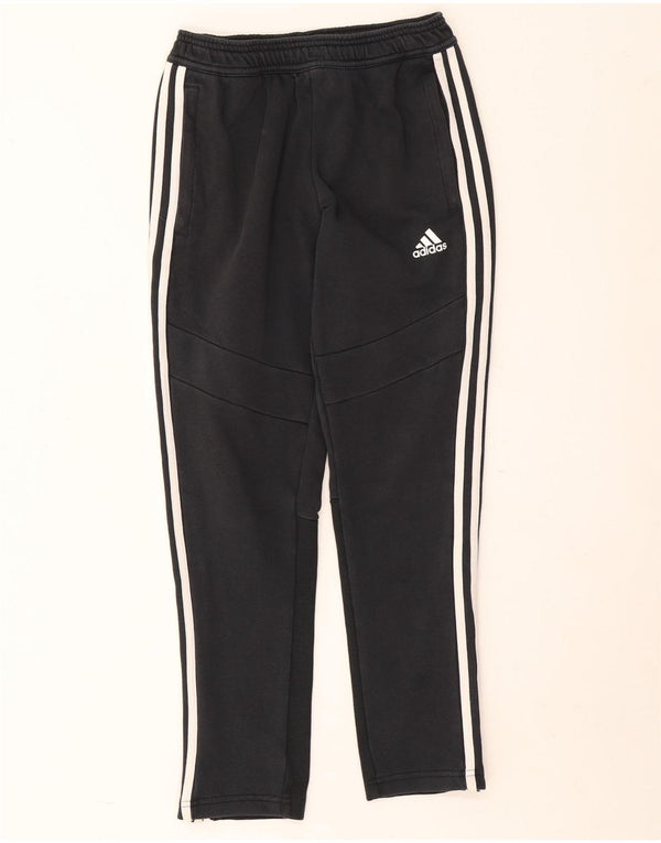 Adidas Trainingshose für Jungen, 11–12 Jahre, schwarze Baumwolle