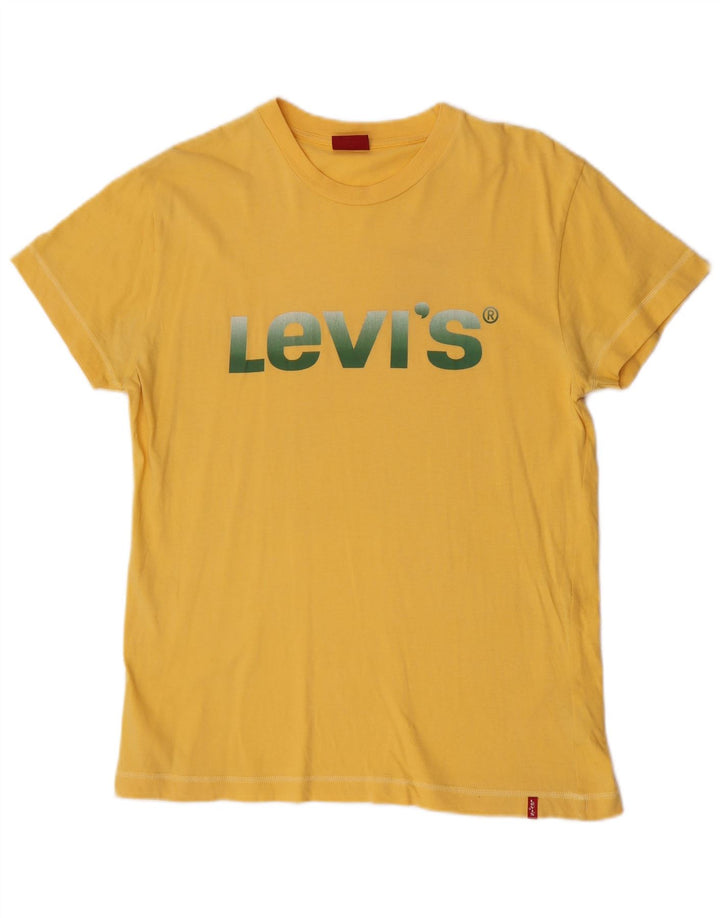 Levi's Herren-T-Shirt mit Grafik, mittelgelbe Baumwolle