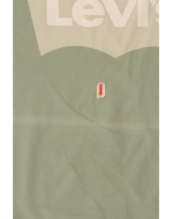 Levi's Herren-T-Shirt mit Standard-Passform aus mittelgrüner Baumwolle
