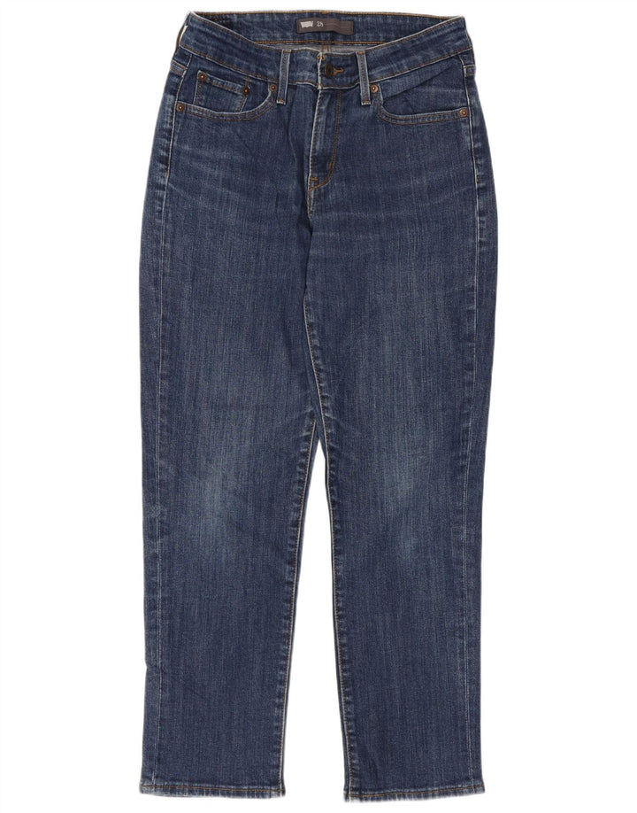 Levi's Damen Tapered Jeans W28 L26 Blaue Baumwolle