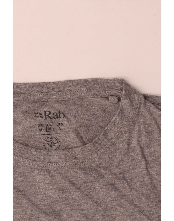 Rab Herren Grafik-T-Shirt-Oberteil Mittelgrau