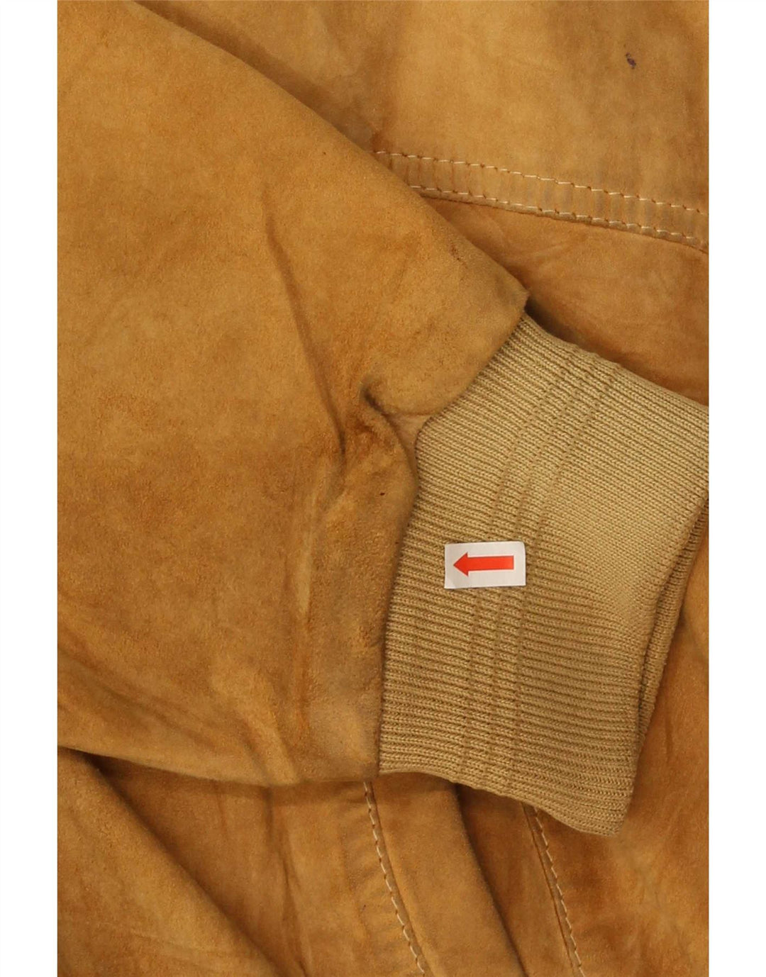 Vintage Herren Wildleder Bomberjacke IT 50 Large Beige