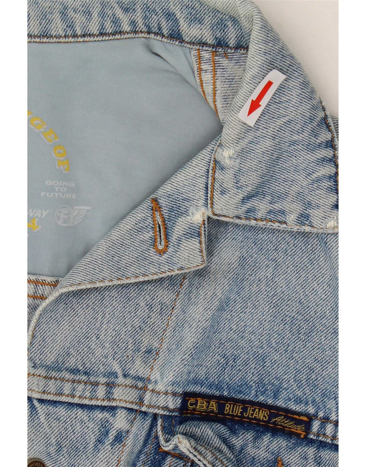 Vintage Damen Jeansjacke UK 16 Groß Blau