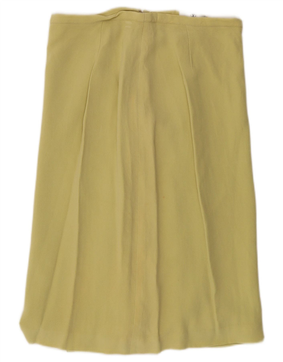 VALENTINO Damen gerader Rock UK 14 Medium W30 Gelb