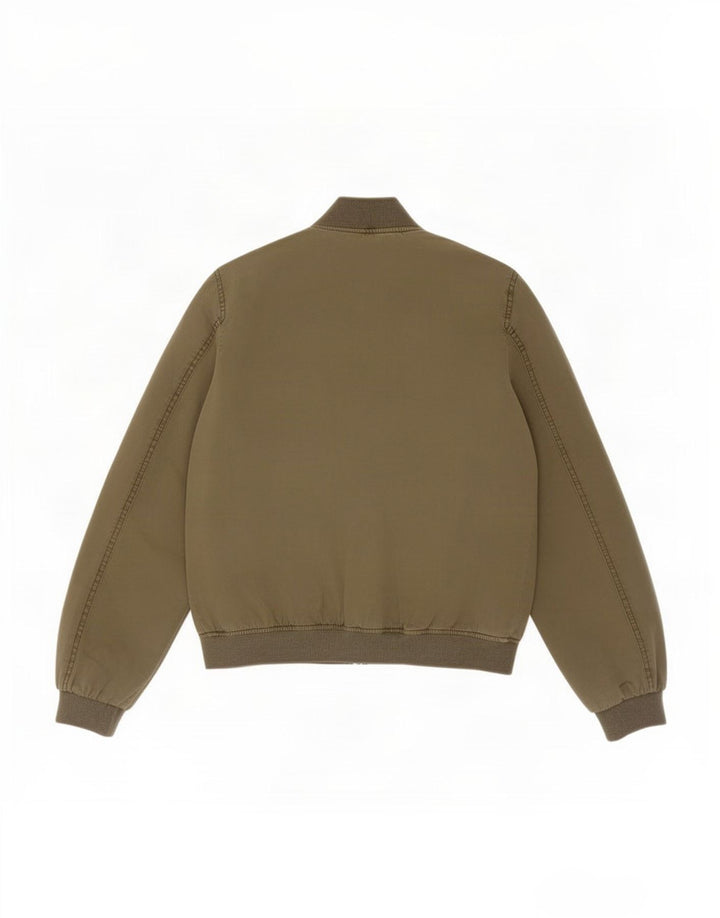 Zara Herren Bomberjacke UK 36 Small Khaki Baumwolle