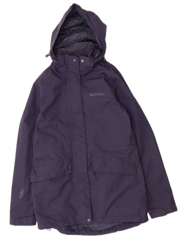 Mountain Warehouse Damen-Regenmantel mit Kapuze, UK 10, Größe S, marineblaues Nylon