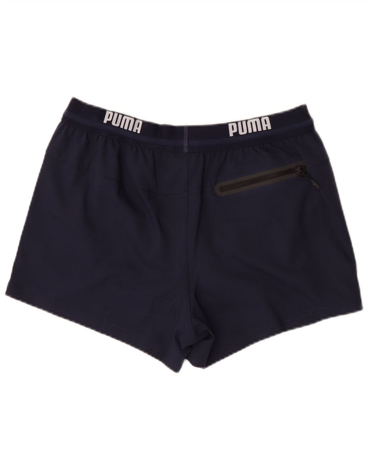 Puma Herren Graphic Sport Shorts Medium Marineblau Polyester
