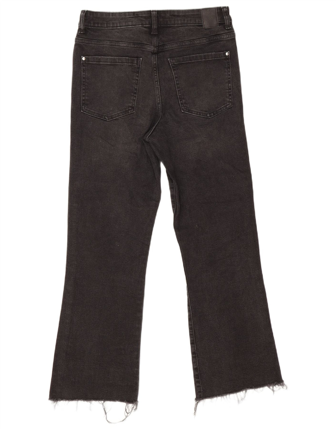 Zara Damen Bootcut Jeans EU 40 Medium W30 L26 Schwarze Baumwolle
