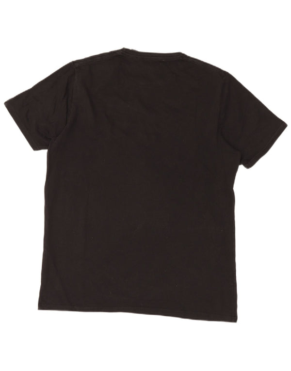 O'Neill Herren Grafik-T-Shirt-Oberteil aus mittelschwarzer Baumwolle
