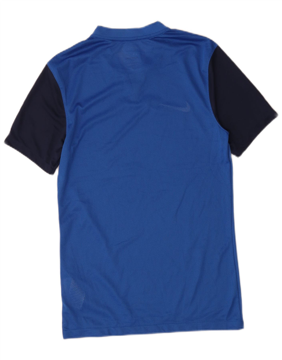 Nike Herren Dri Fit Slim Fit T-Shirt-Oberteil, kleines blaues Farbblock-Polyester