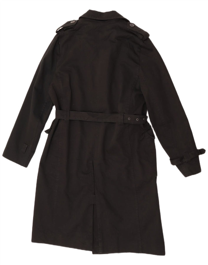 La Redoute Damen Trenchcoat UK 16 Large Schwarze Baumwolle