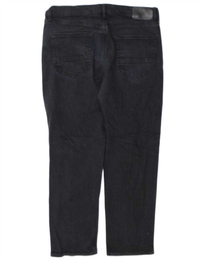 Marks & Spencer Herren Straight Jeans W34 L29 Marineblaue Baumwolle