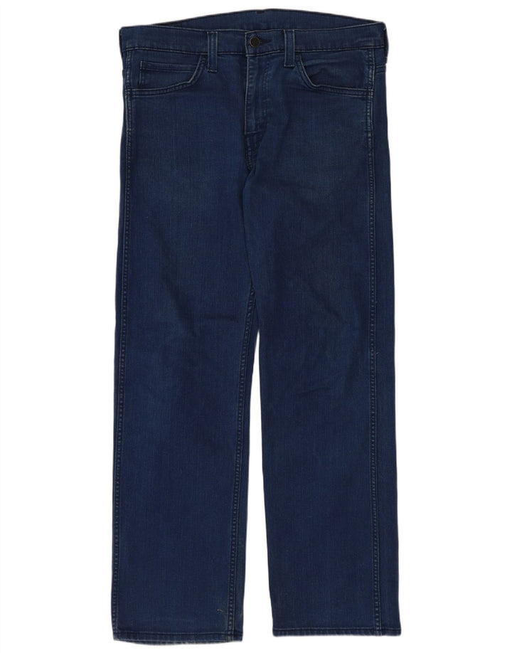Levi's Herren Straight Jeans W32 L32 Marineblaue Baumwolle