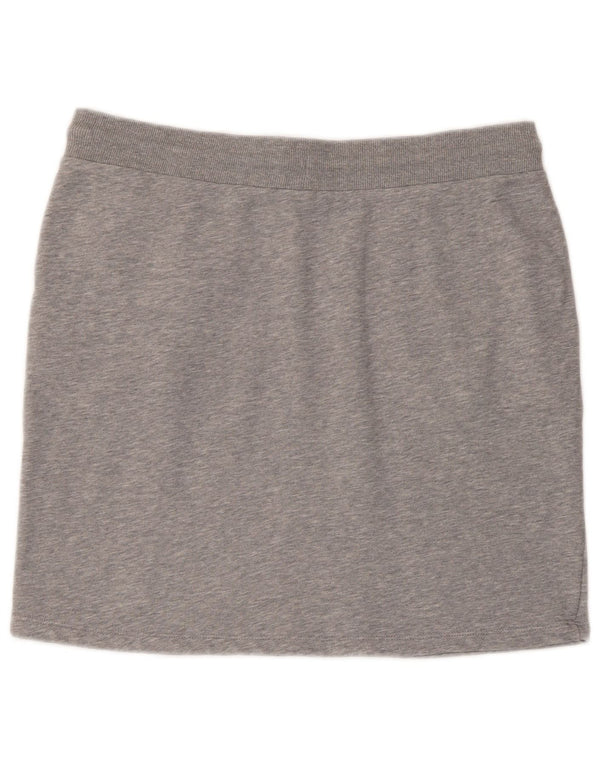 Gant Damen Minirock UK 18 XL Graue Baumwolle