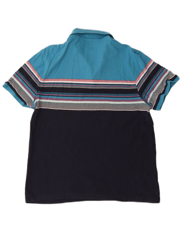 Penguin Herren-Poloshirt XL, Marineblau, Colourblock-Baumwolle