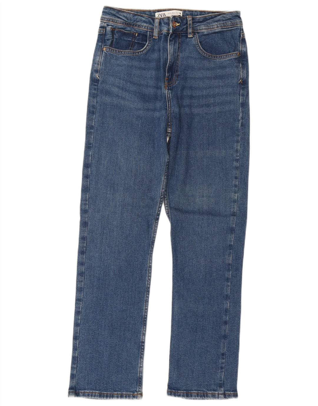 ZARA Damen Slim Jeans EU 38 Small W28 L27 Blau