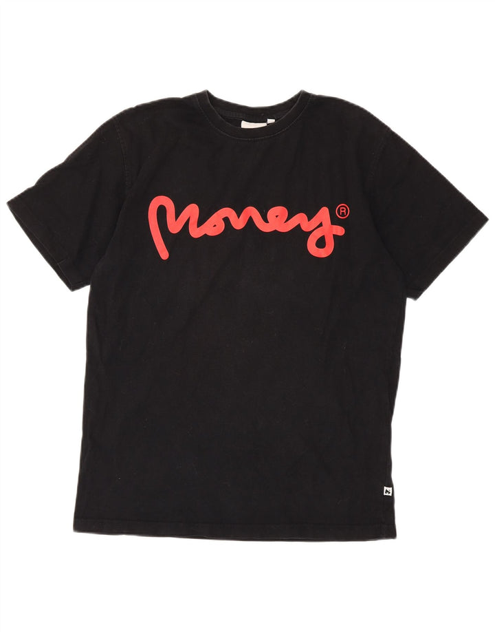 Money Herren-T-Shirt mit Grafik, Mittelschwarz, Baumwolle