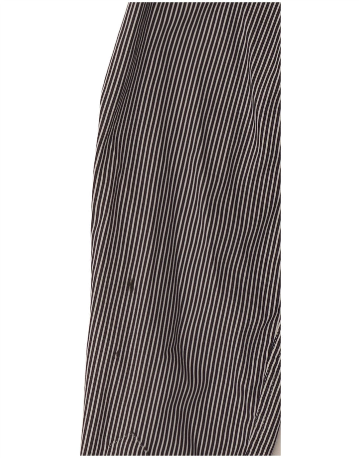 Ted Baker Herrenhemd, Größe 2, klein, marineblau, gestreift, Baumwolle