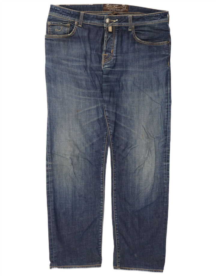Jacob Cohen Herren Straight Jeans W37 L31 Blau