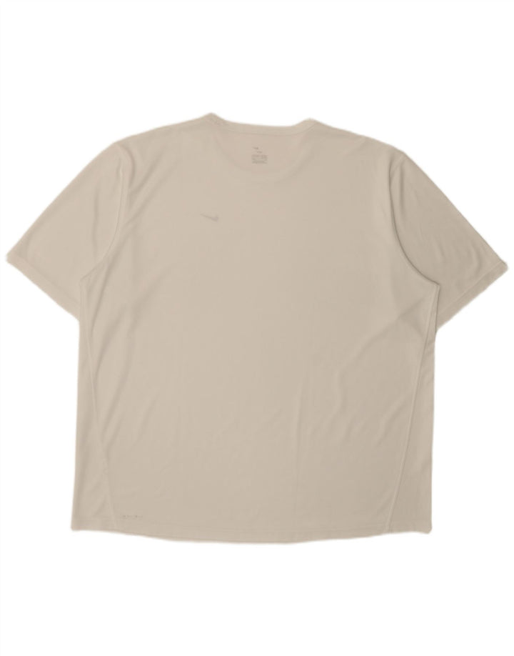 Nike Herren Dri Fit T-Shirt Top 2XL Weiß