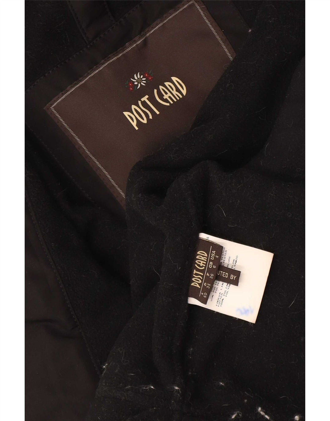 Post Card Damen-Bomberjacke mit Kapuze, UK 6, XS, Schwarz, Polyamid