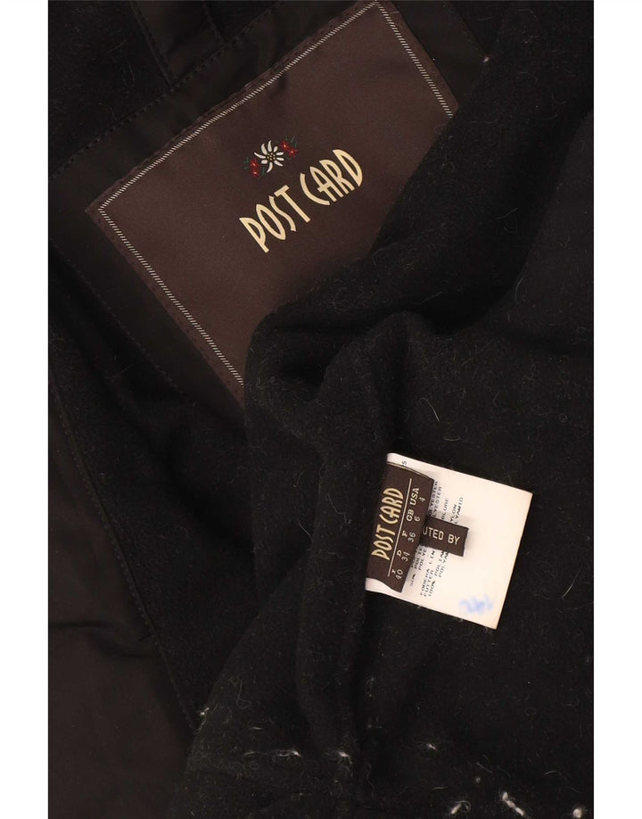 Post Card Damen-Bomberjacke mit Kapuze, UK 6, XS, Schwarz, Polyamid