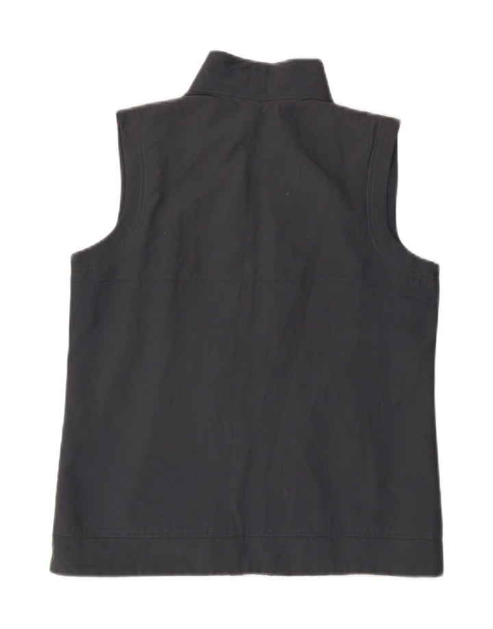 Adidas Ärmellose Trainingsjacke für Damen, UK 12, mittelgraues Polyester