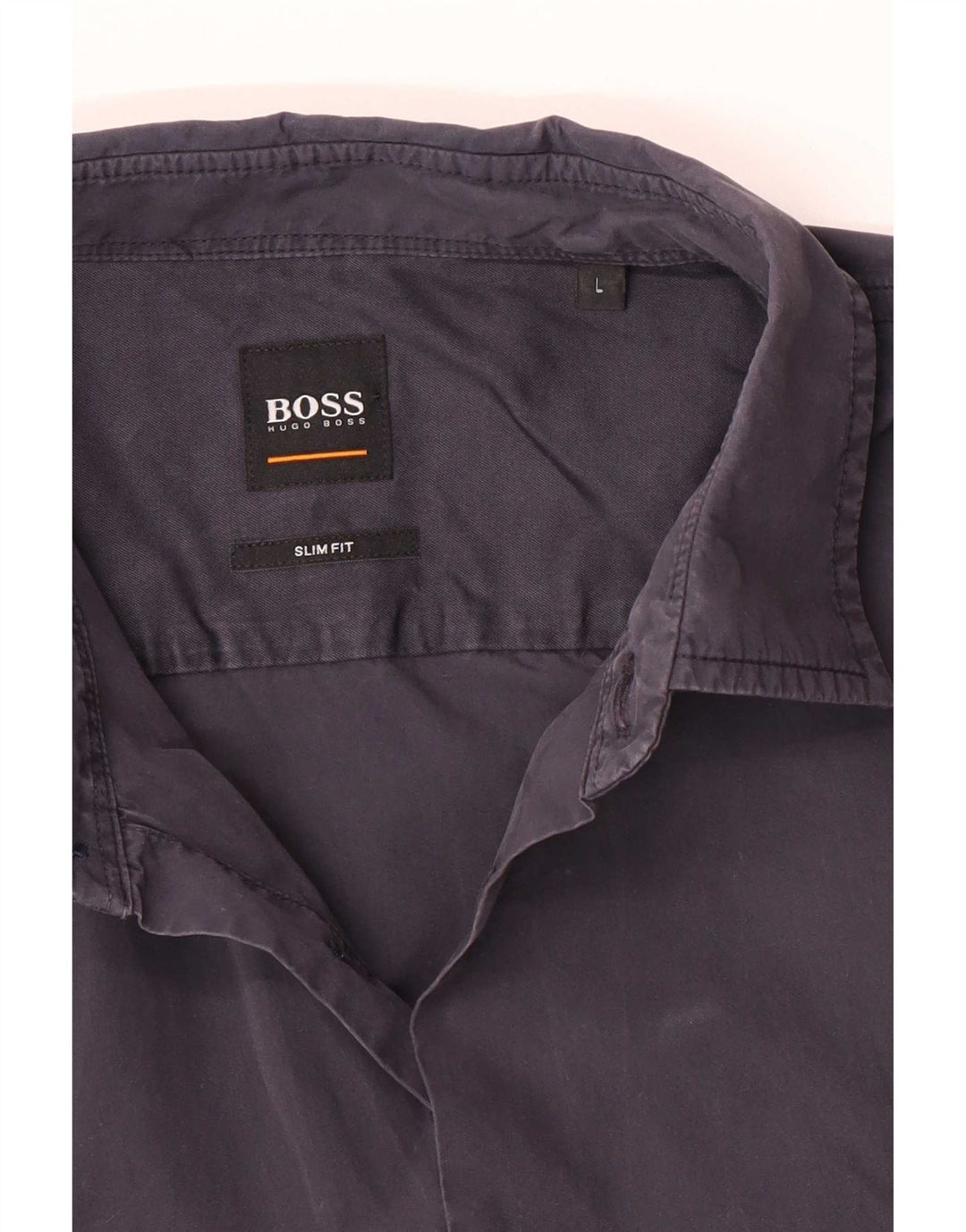 Hugo Boss Herren-Slim-Fit-Hemd, groß, Marineblau
