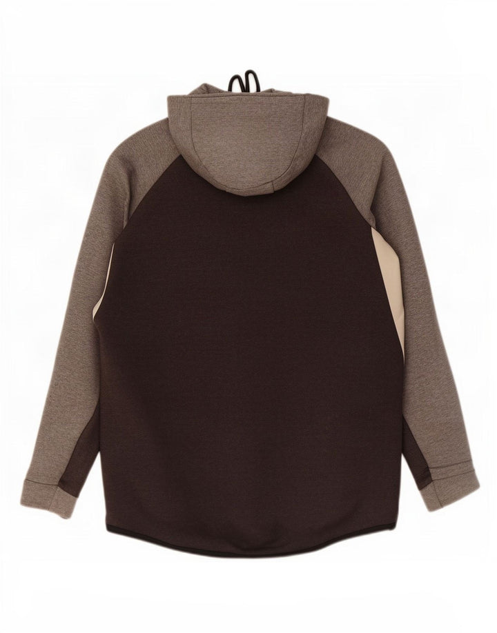 Nike Herren-Kapuzenpullover mit Reißverschluss, groß, Grau, Farbblock
