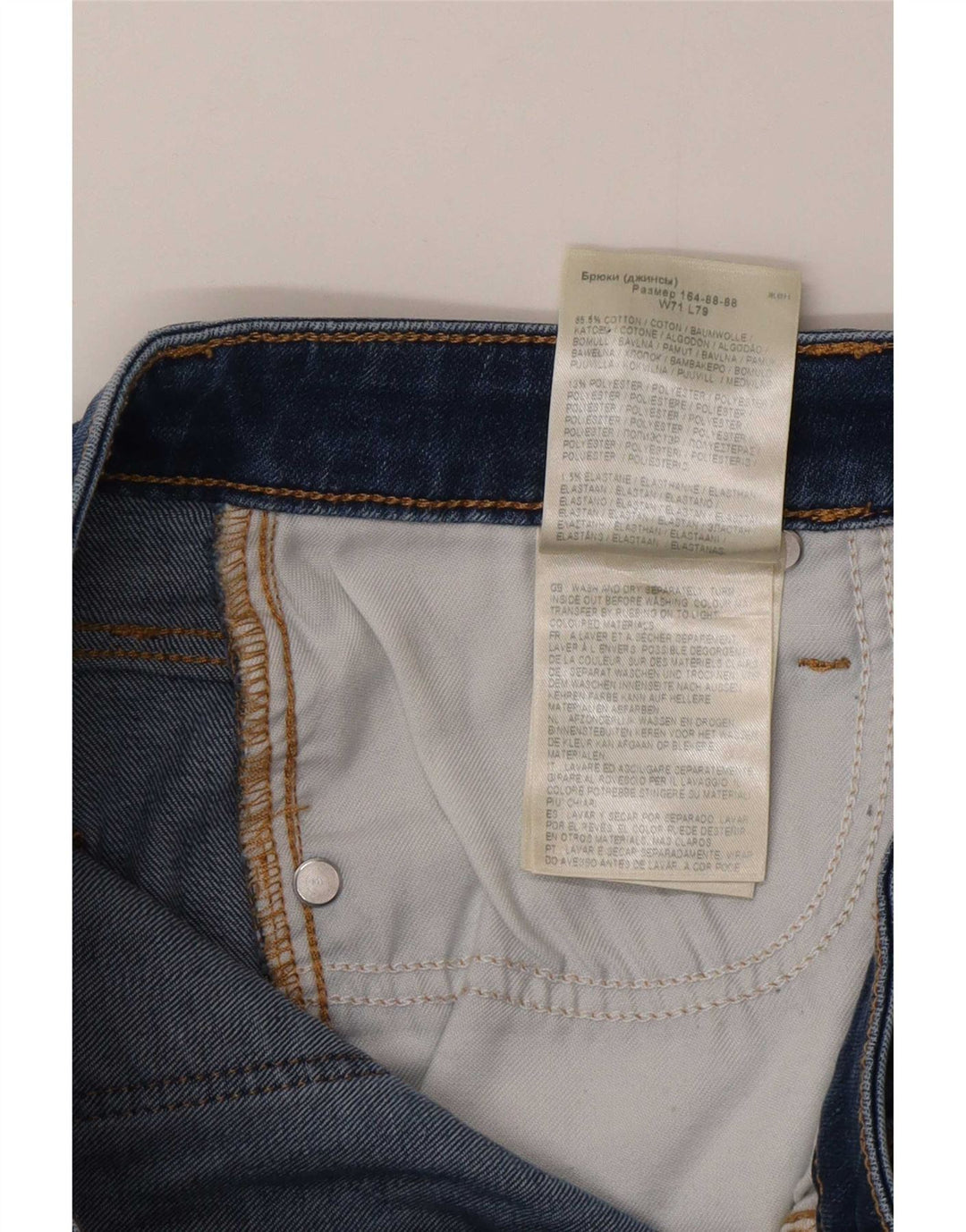 Lee Damen Skinny Jeans W28 L28 Blaue Baumwolle