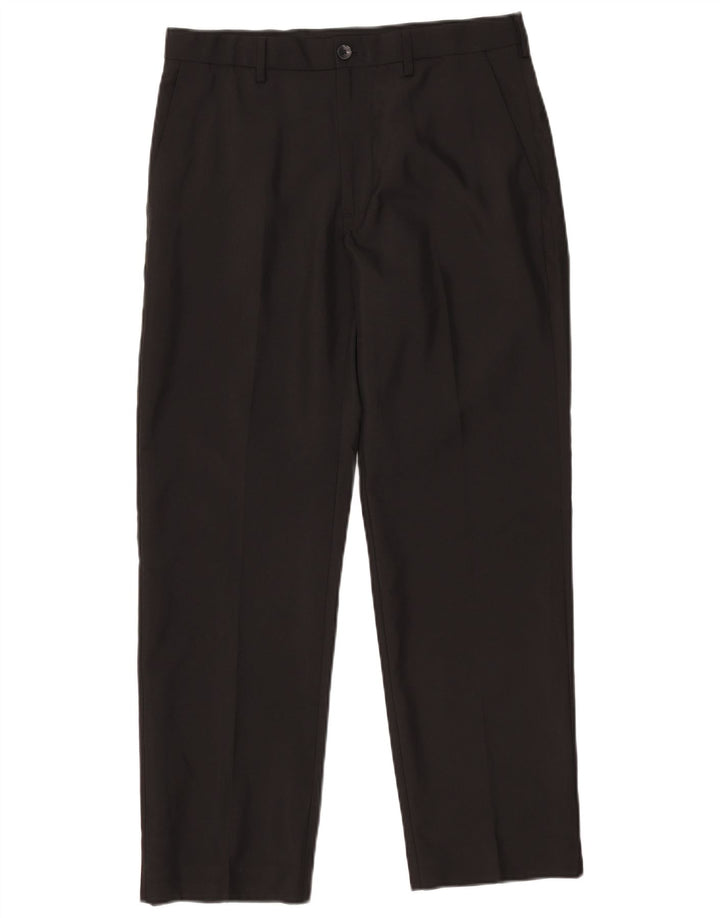 Marks & Spencer Herren-Chinohose mit normaler Passform, W32, L29, Schwarz, Polyester